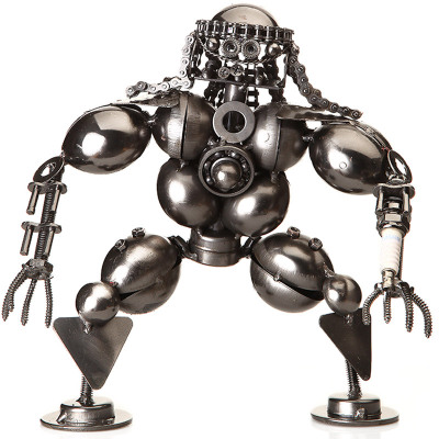 Mettle New Arrival Hot Sale Iron Robot Monster Metal Craft Model For Home Decoration