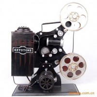 Classic High Quality Old Movie Projector Camera Cinematograph Metal Model For Bar Decoration