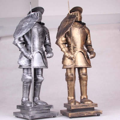 Mettle New Arrival Ancient Warriors Figurines Medieval Knight Armour For Table Decoration