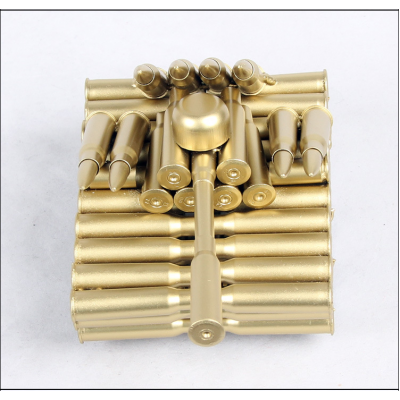 New arrival custom arts craft bullet casings cheap metal tank model wholesale