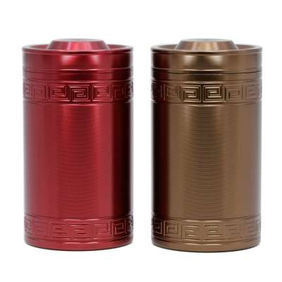 Mettle New Arrival Diameter 60 MM Metal Box For Black Tea Packing Tea Cans Aluminum Alloy Tea Caddy